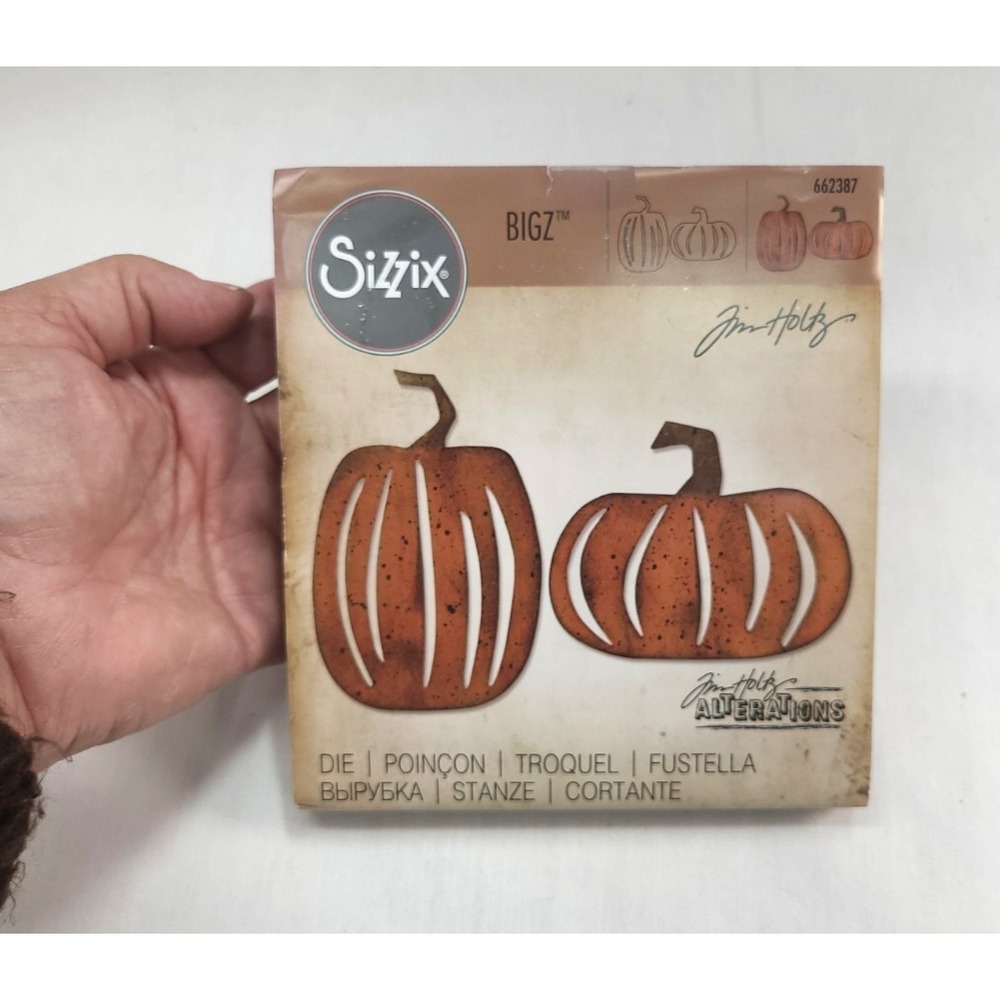 Sizzix Bigz Tim Holtz Pumpkin Patch # 662387 EUC